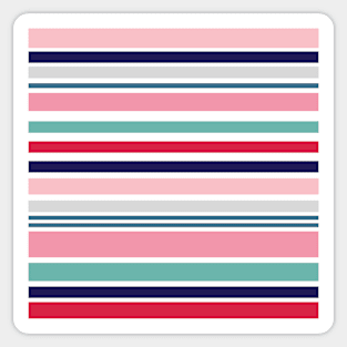 Colorful horizontal stripes Sticker